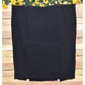 6th & Lane Women's Plus Black Pencil Skirt Size 28 Stretch Knee Length Career